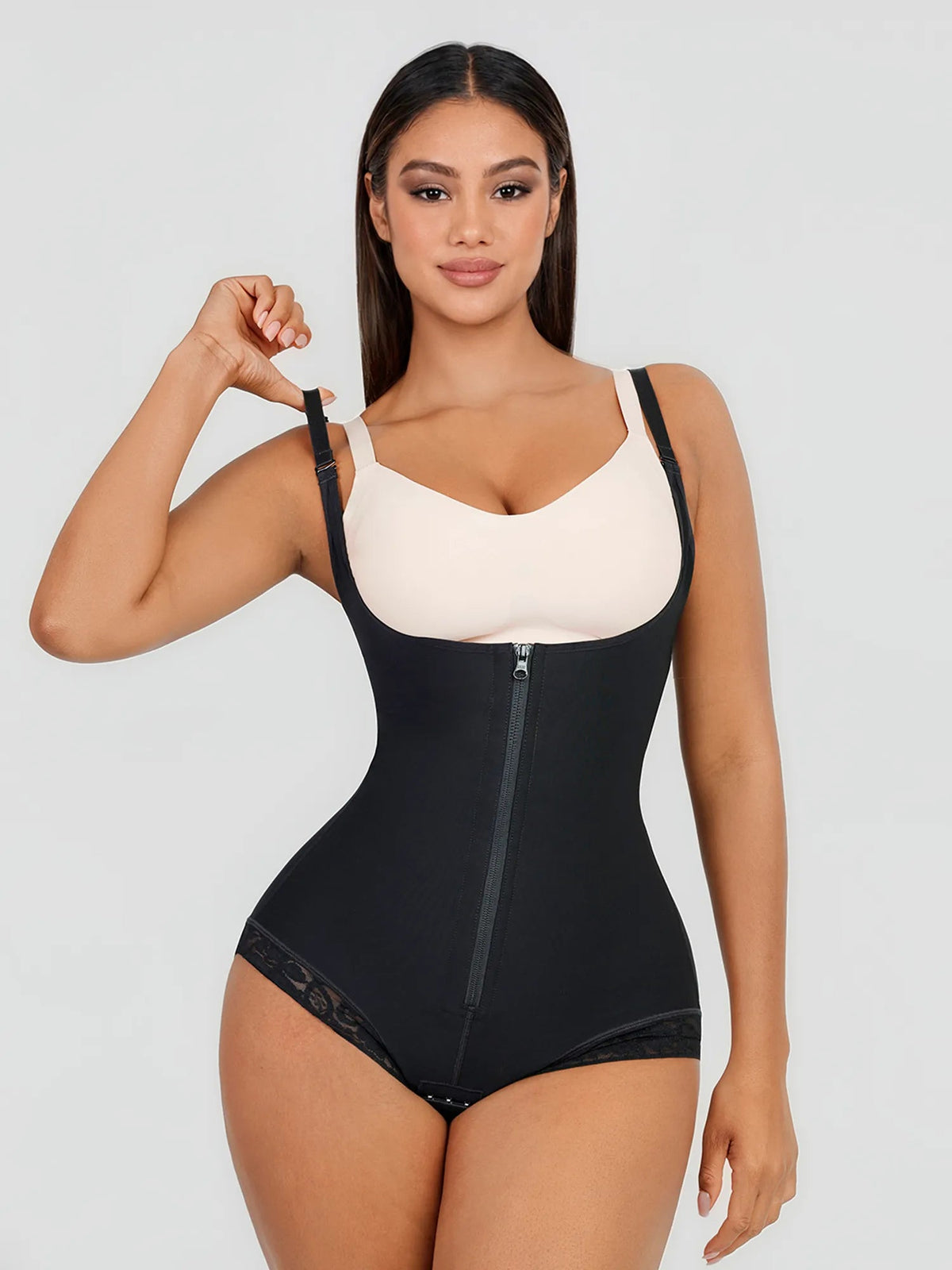U-Plunge Adjustable Front Zipper Shapewear