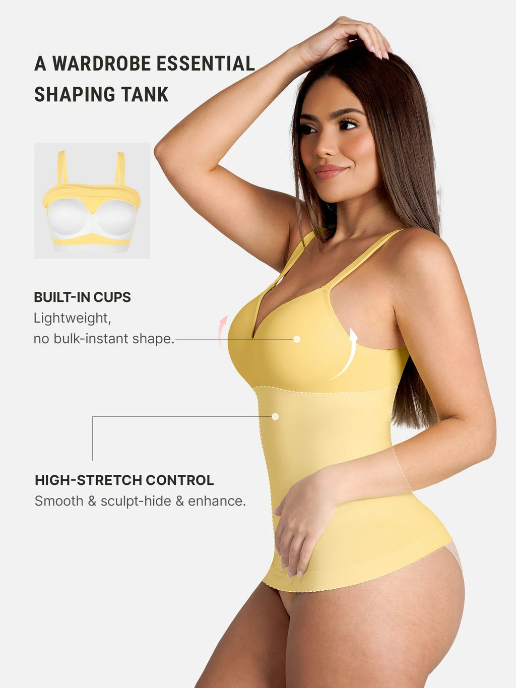 Seamless Built-In Bra Cami Top