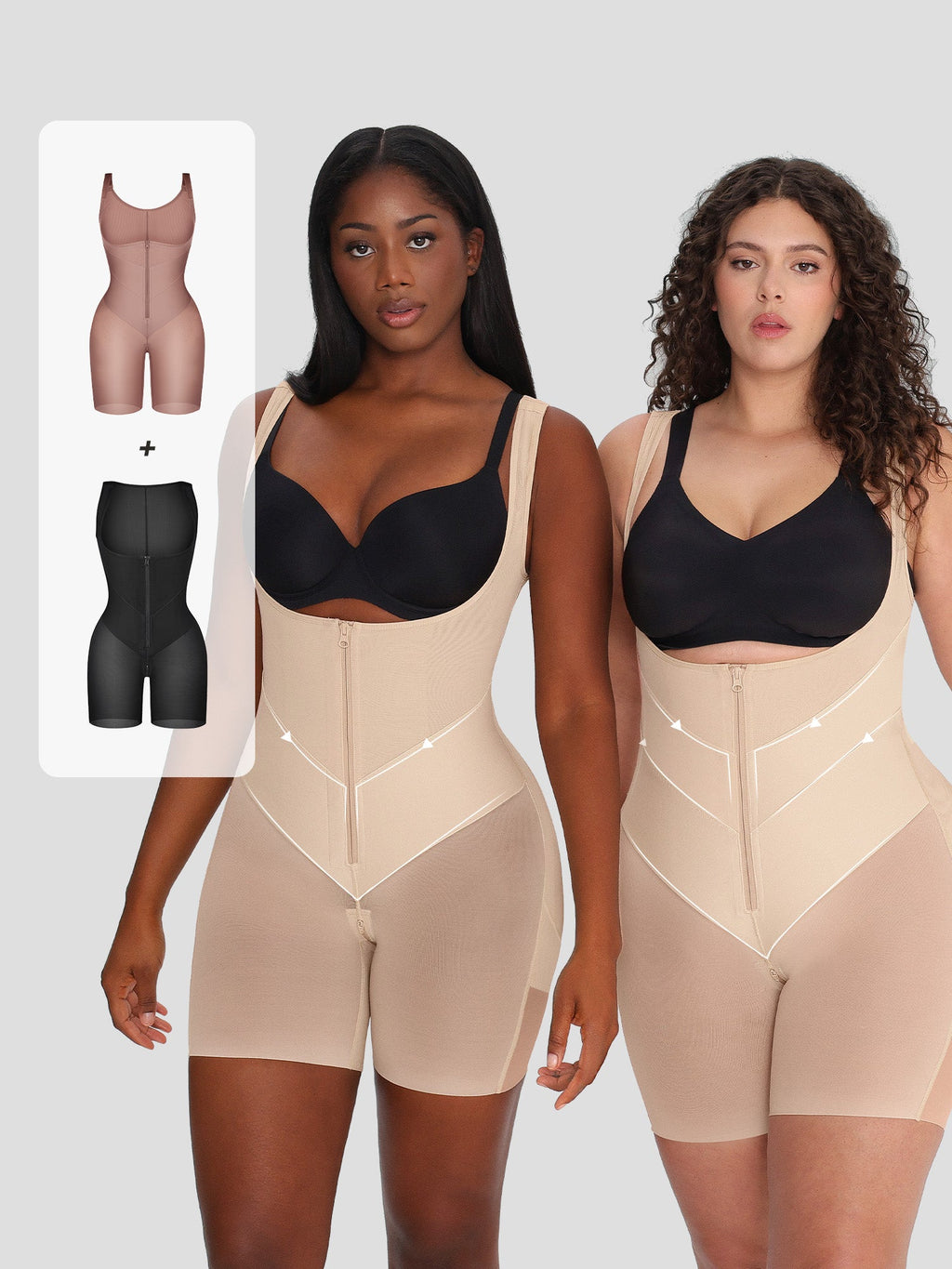 V-Shaped Faja High Compression Tummy Control Shapewear Bundle