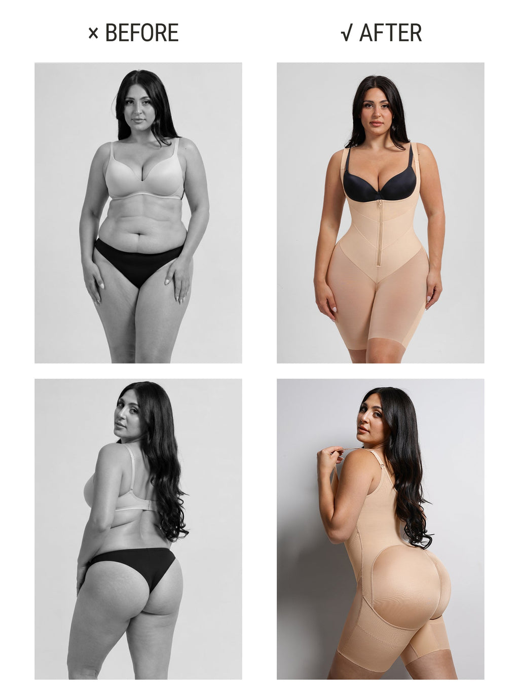 V-Shaped Faja High Compression Tummy Control Shapewear Bundle