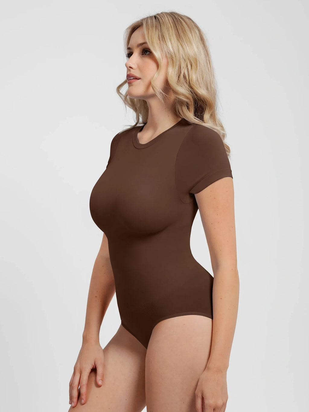 Crew Neck Seamless Soft Everyday Bodysuit