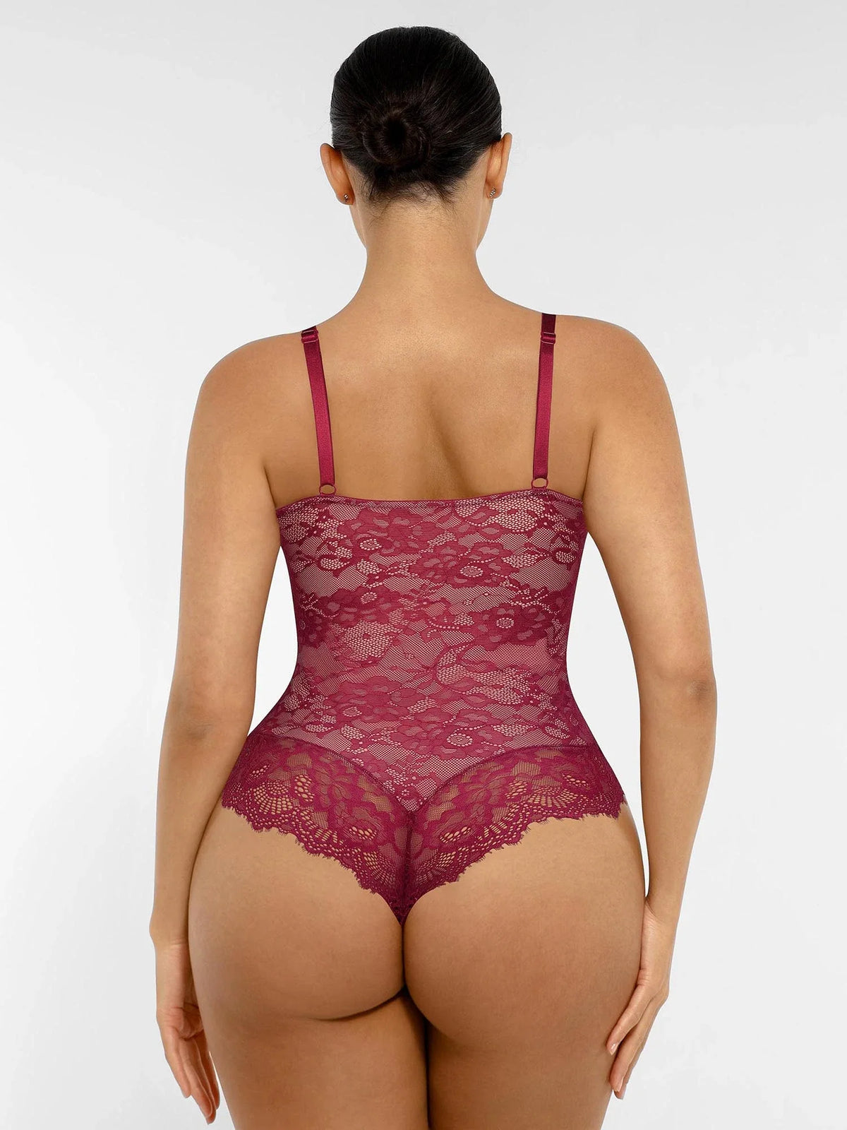 Lace V-Neck Breathable Bodysuit