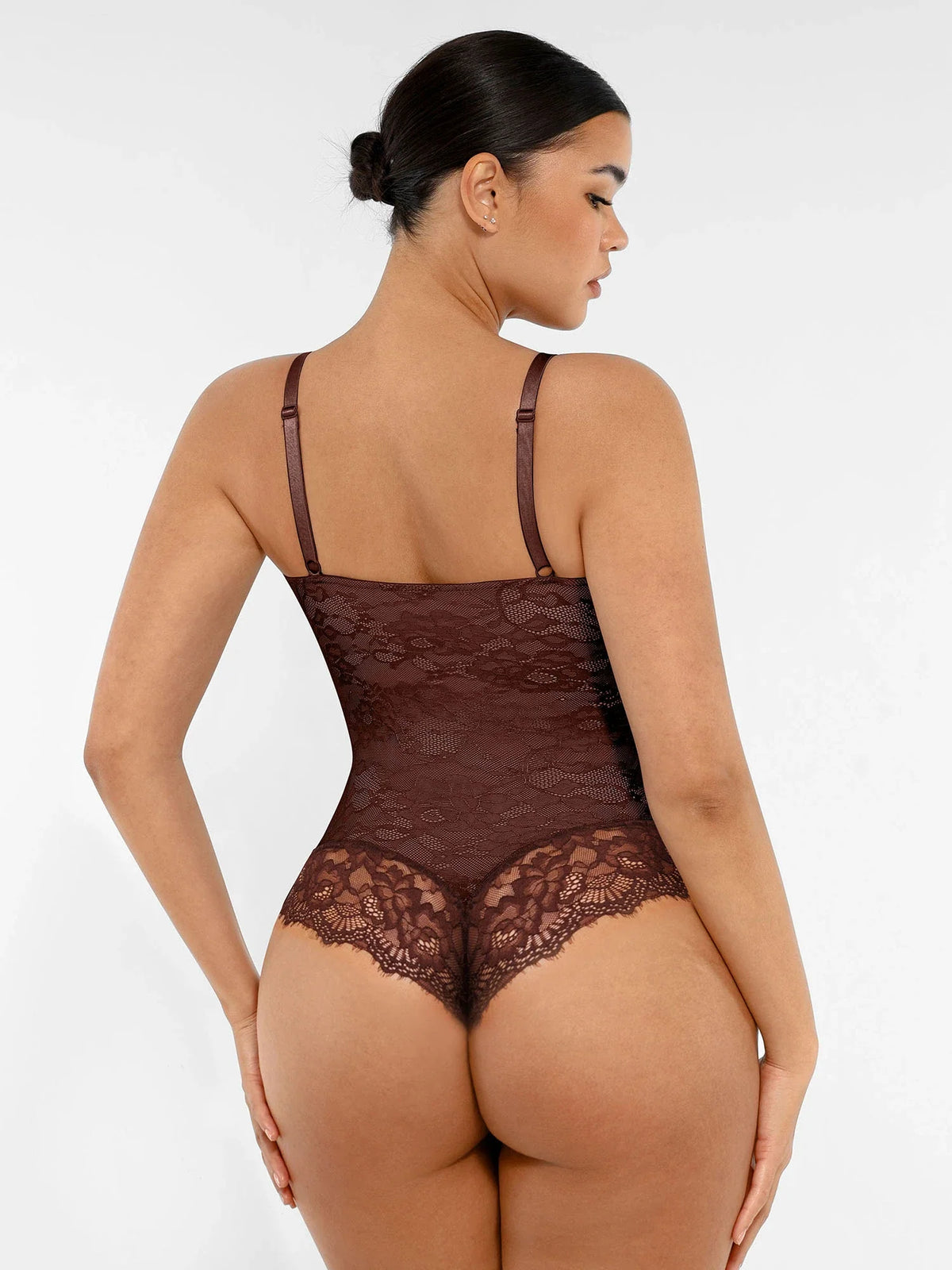 Lace V-Neck Breathable Bodysuit
