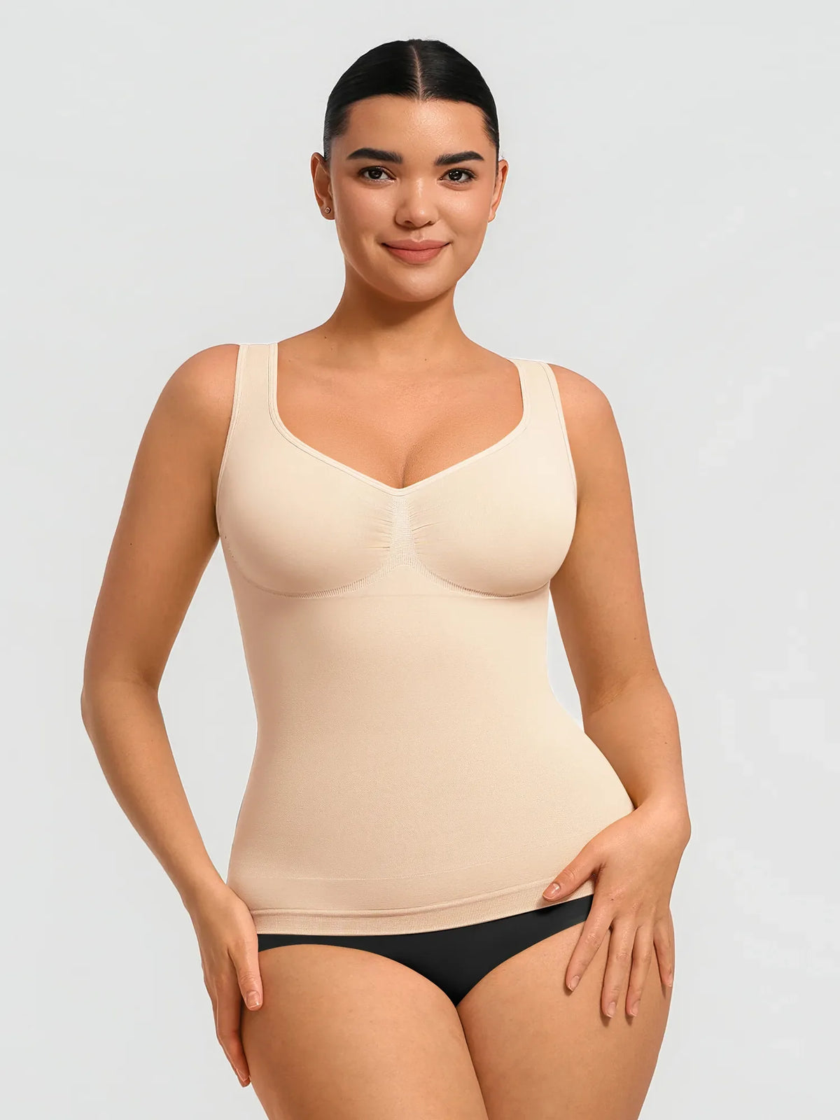 Seamless Everyday Tummy Control Wide Strap Tank Top