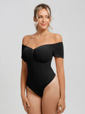 Tummy Control Seamless Short-Sleeve Bodysuit