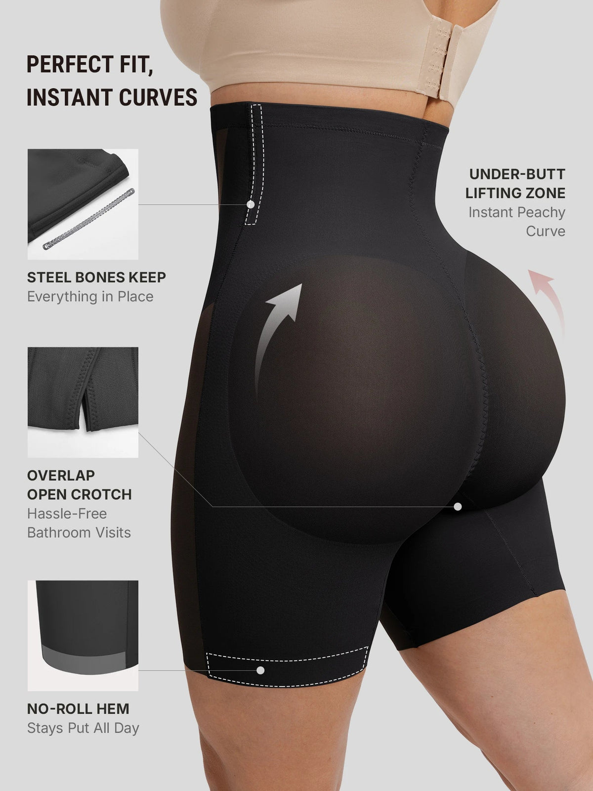 Peach Lift Seamless Shaper Shorts