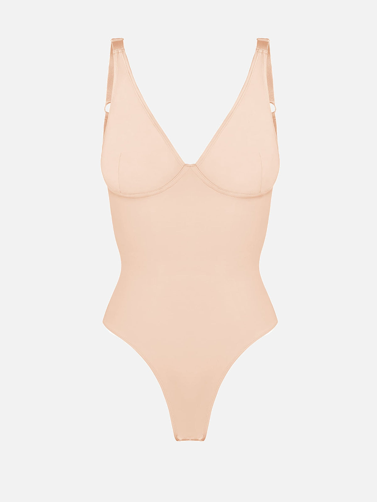 V-Neck Tummy Control Sculpt Bodysuit