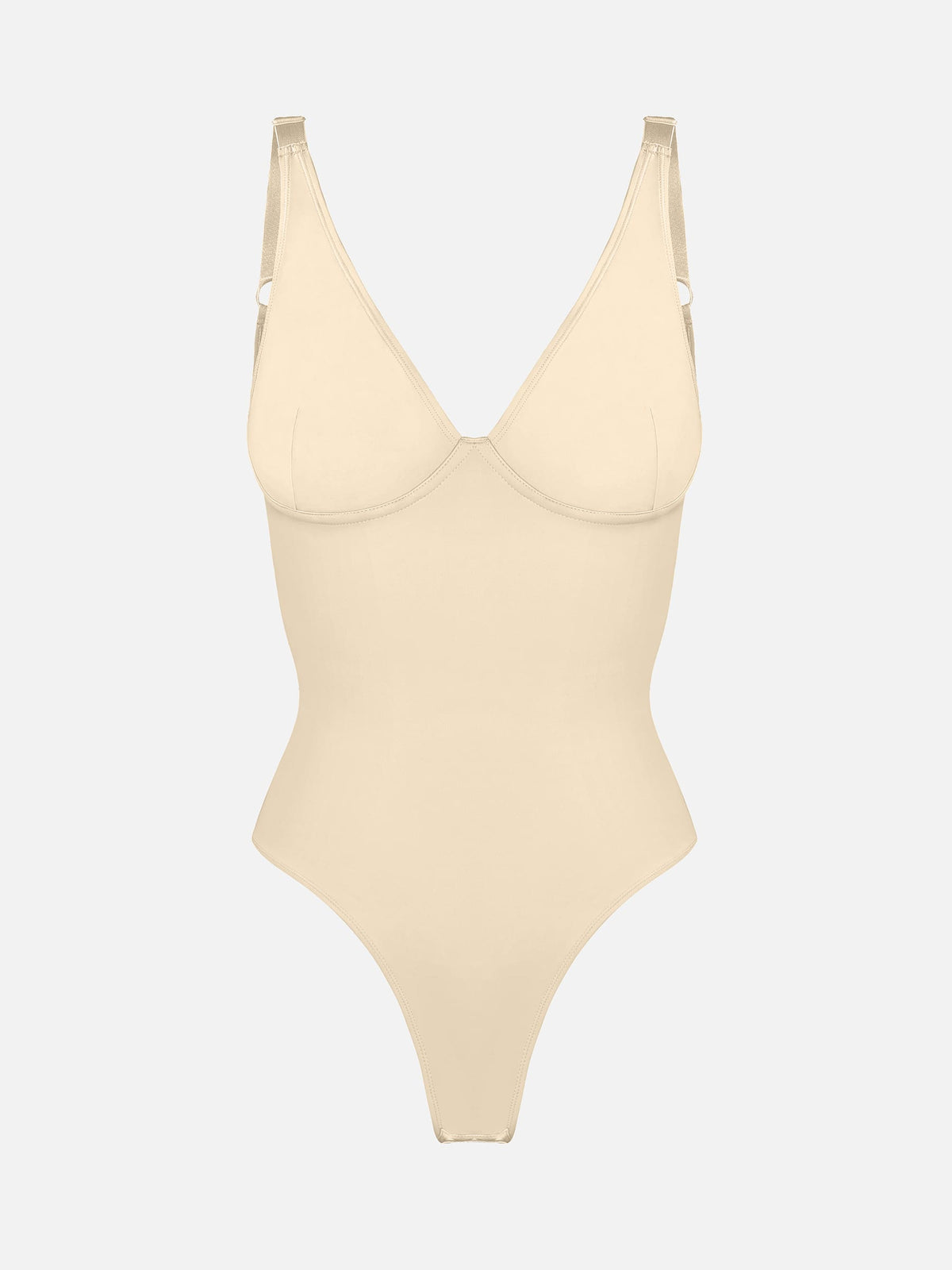 V-Neck Tummy Control Sculpt Bodysuit