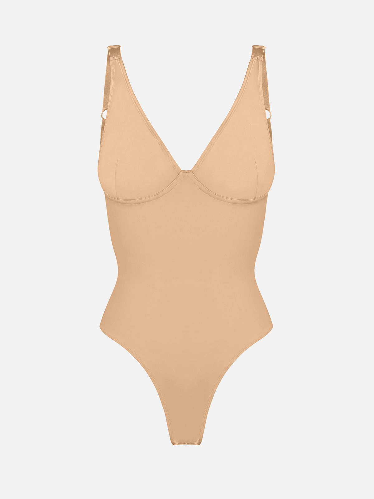 V-Neck Tummy Control Sculpt Bodysuit