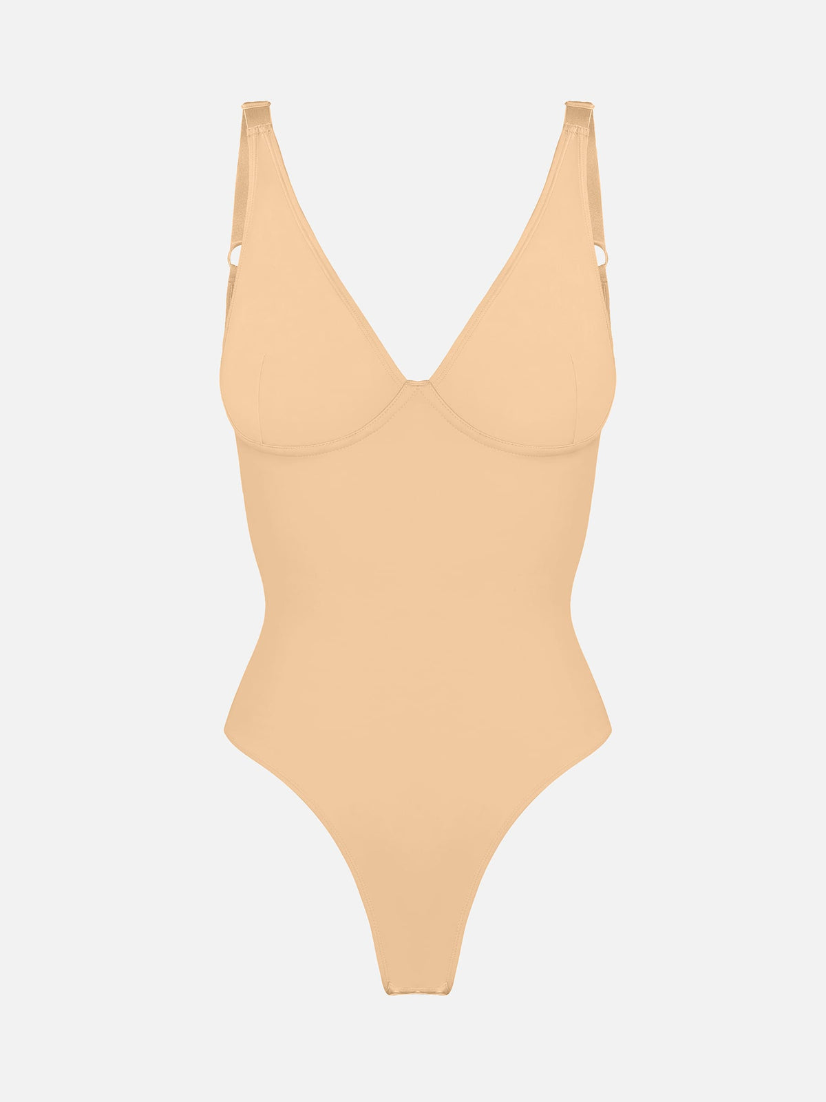 V-Neck Tummy Control Sculpt Bodysuit