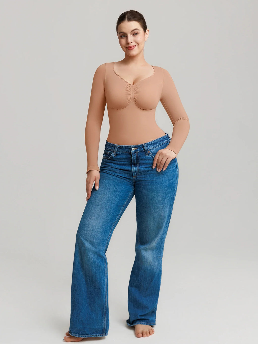 Seamless Long Sleeve Everyday Bodysuit