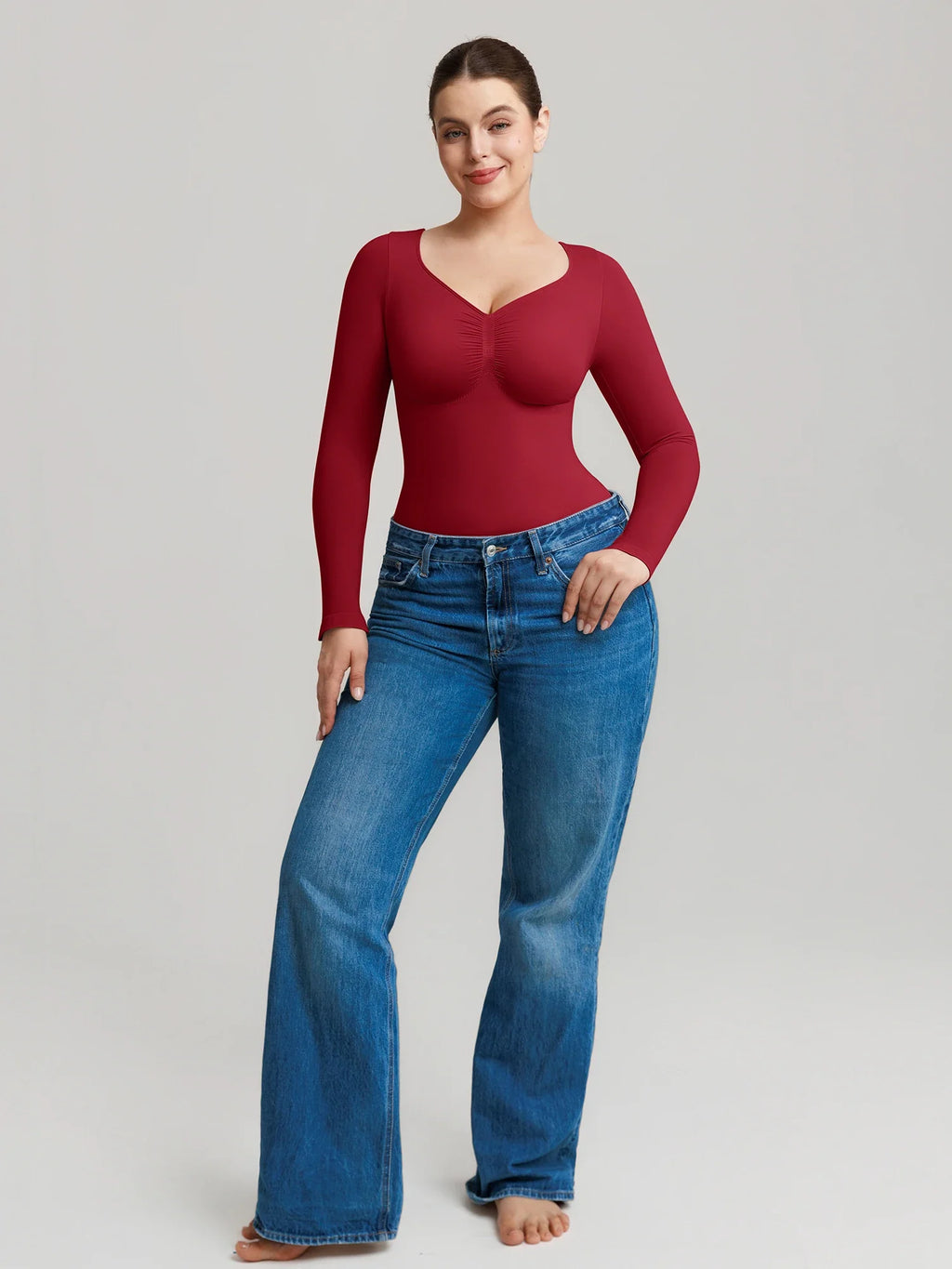 Seamless Long Sleeve Everyday Bodysuit