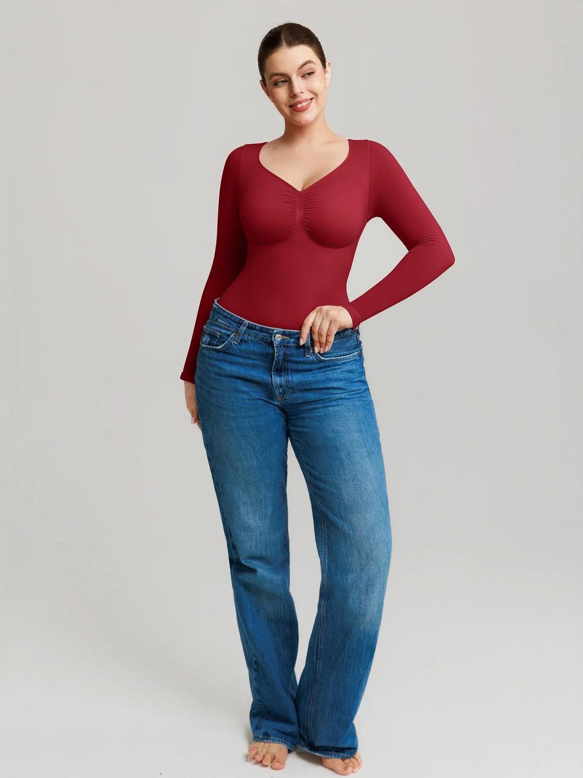 Seamless Long Sleeve Everyday Bodysuit