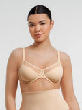 Sheer Mesh Full Coverage Unpadded Underwire Bra