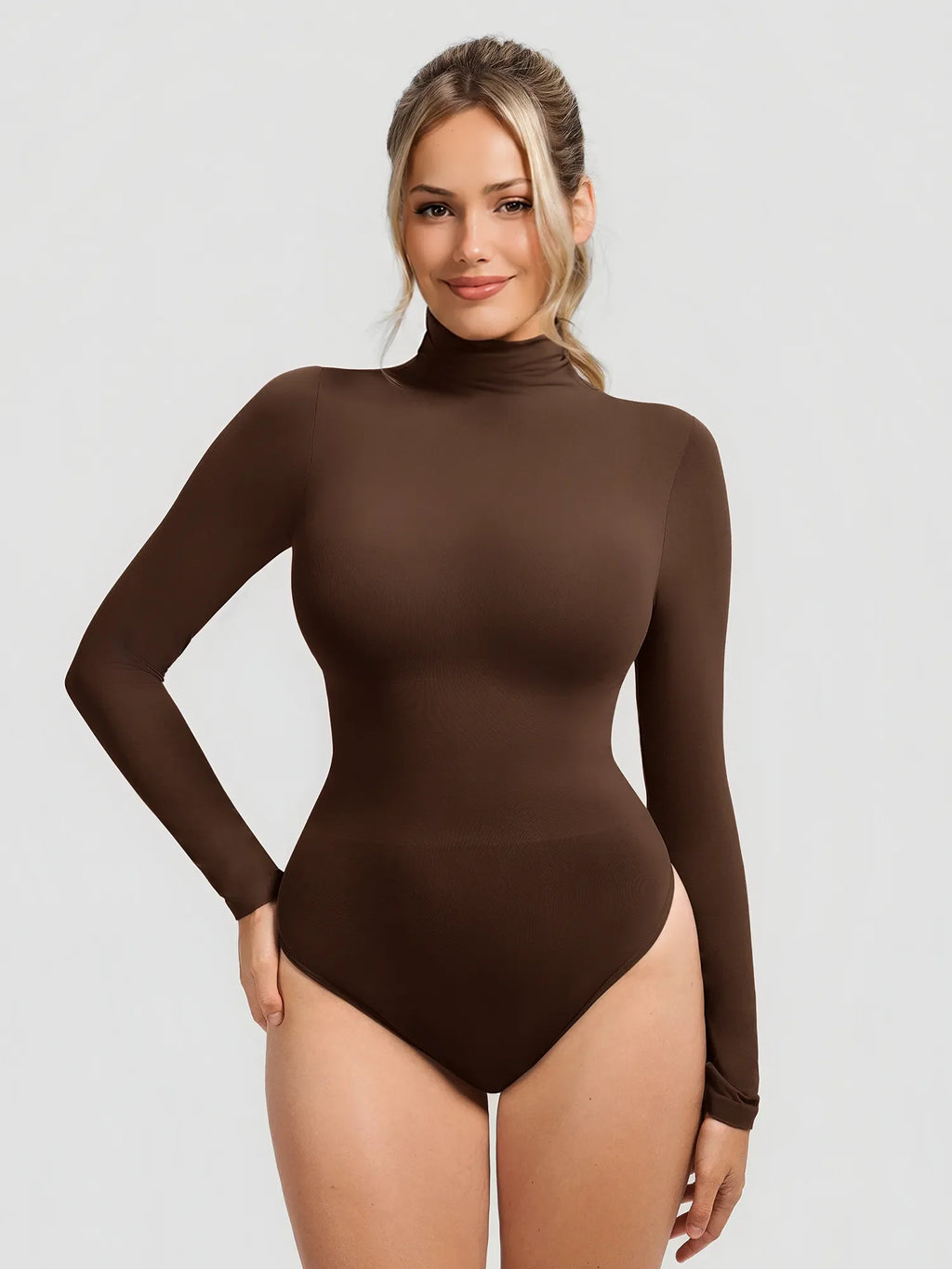 Ultra-Soft Seamless High Neck Bodysuit