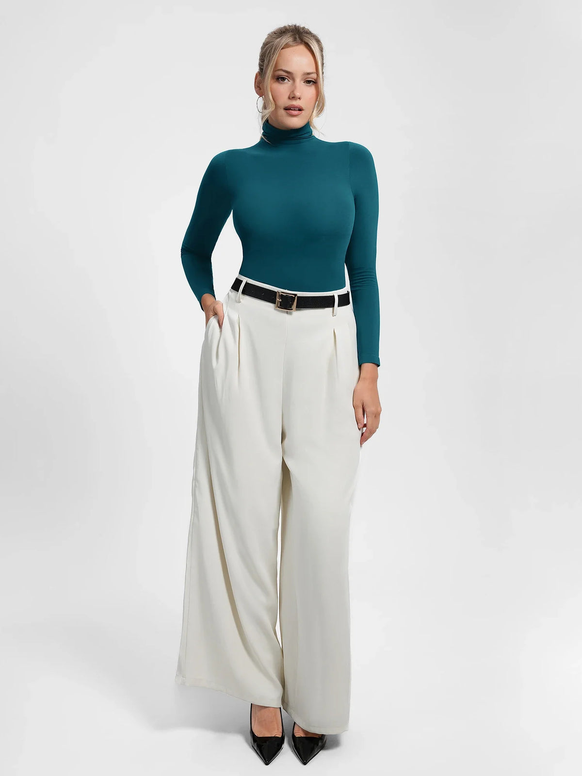 Ultra-Soft Seamless High Neck Bodysuit