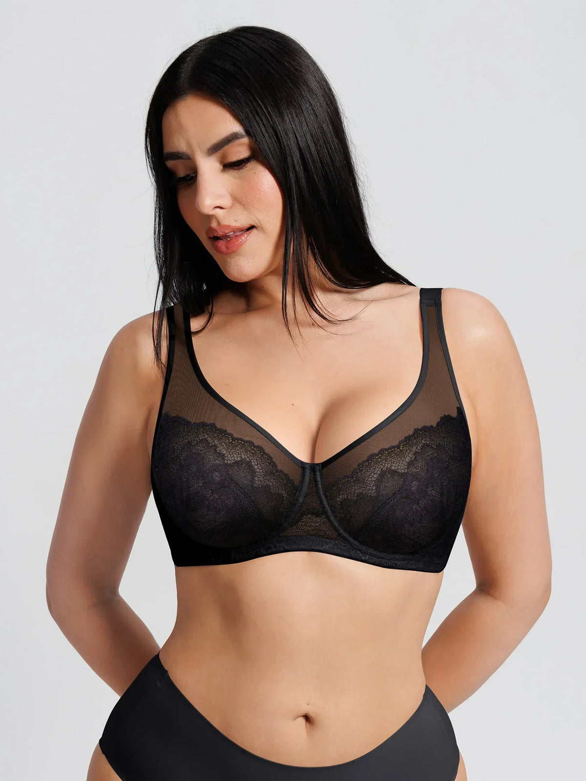 Underwire Minimizer Lace Bra