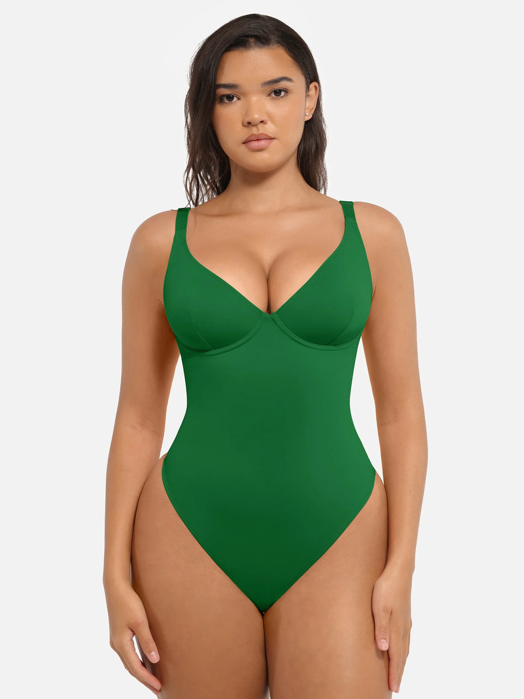 V-Neck Tummy Control Sculpt Bodysuit