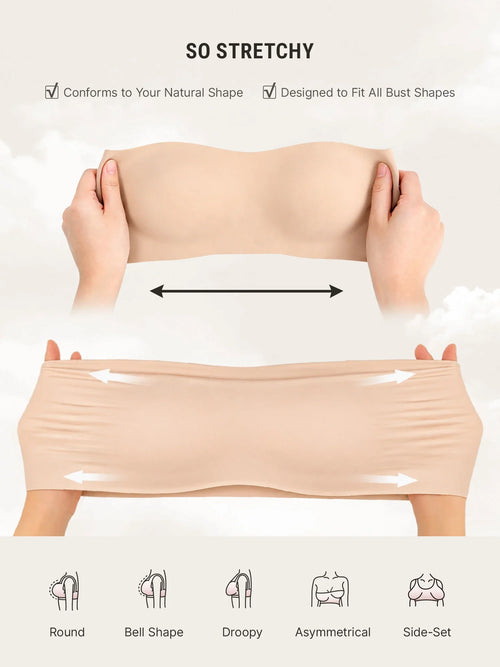 Butter-Soft Strapless Bandeau Bra