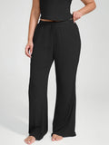 Ribbed Wide-Leg Soft Lounge Pants