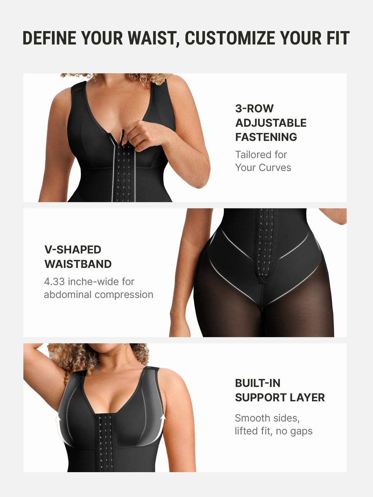 V-Band Waist Snatching Contour Bodysuit