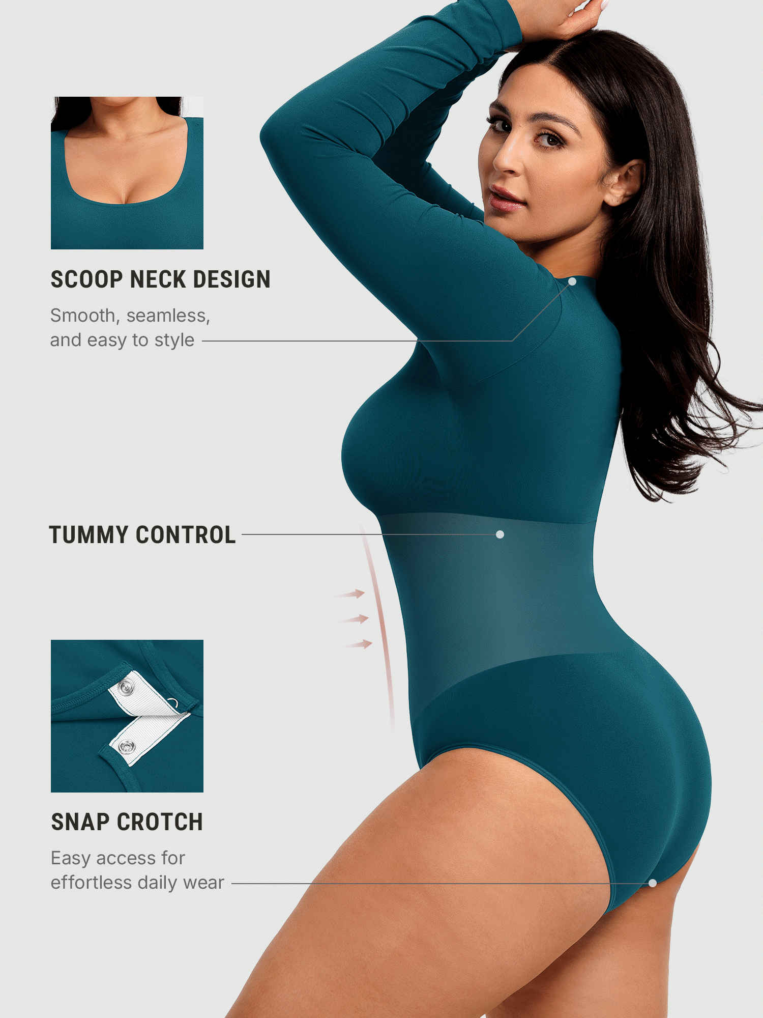 Buttery Seamless Tummy Control Classic Bodysuit