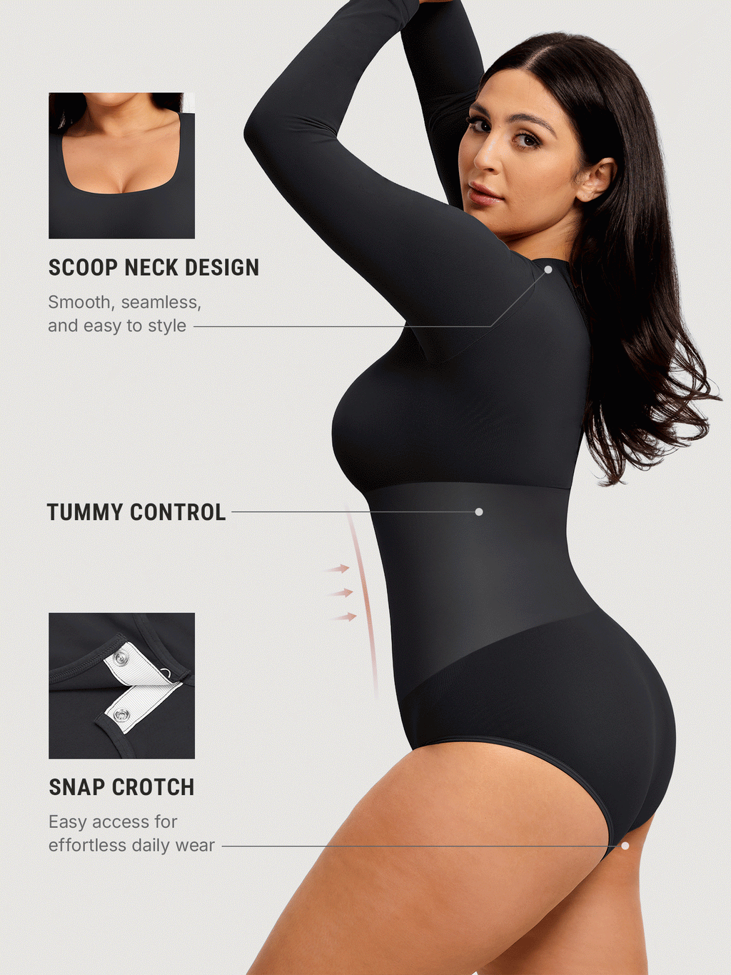 Buttery Seamless Tummy Control Classic Bodysuit