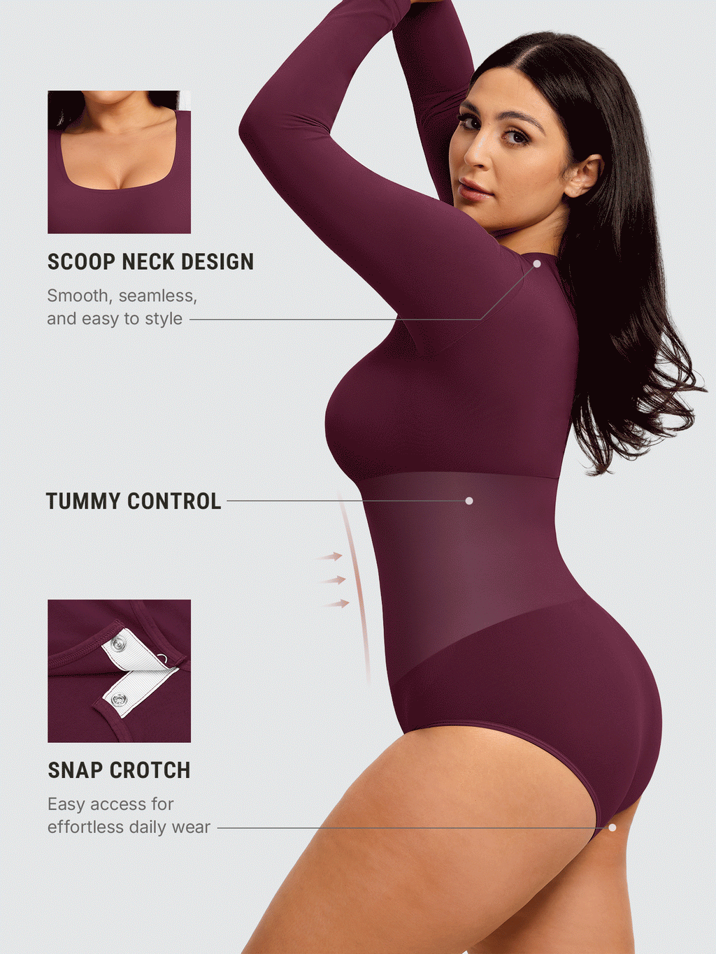 Buttery Seamless Tummy Control Classic Bodysuit