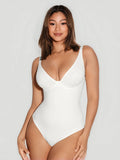 V-Neck Tummy Control Sculpt Bodysuit